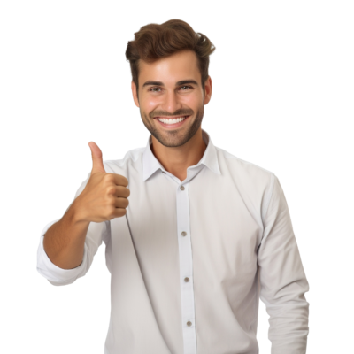 —Pngtree—man in shirt smiles and_13146348