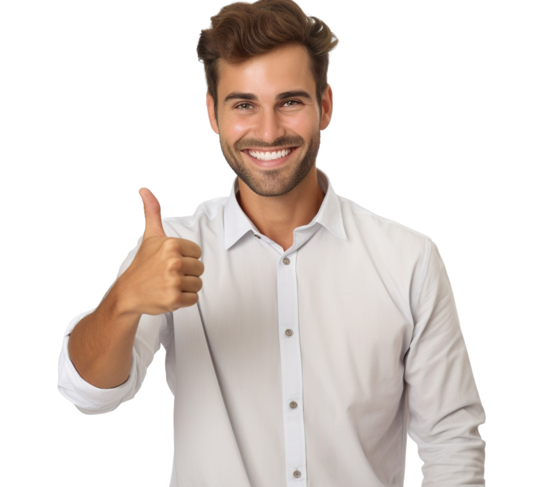 —Pngtree—man in shirt smiles and_13146348